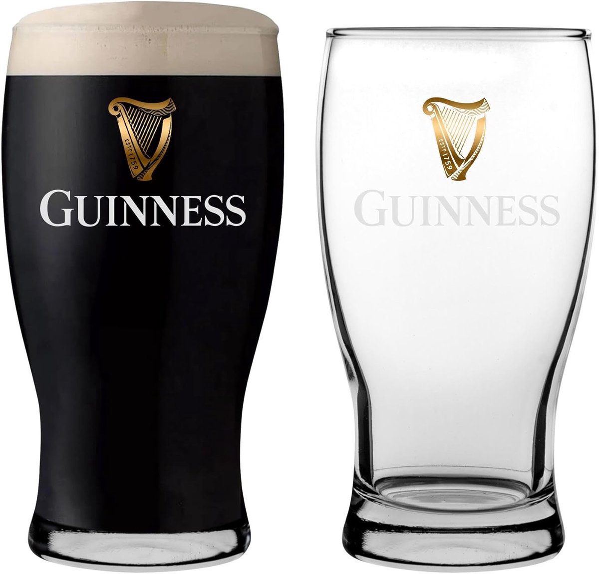 Set van 2 XL Bierglazen 578ml (20oz) - Tritle Glas voor Speciaalbier, Pils, Ale en Stout