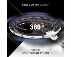 HMS HHM15 - Magnetisch Hula-hop - Zwart - Met Magneet en Gewicht - LCD Teller