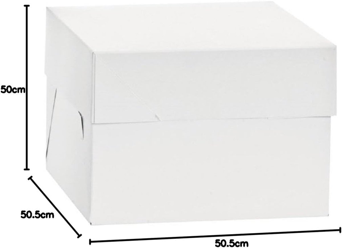Taartdoos Karton 40,5 x 40,5 x 25 cm - Voedselveilig met Deksel
