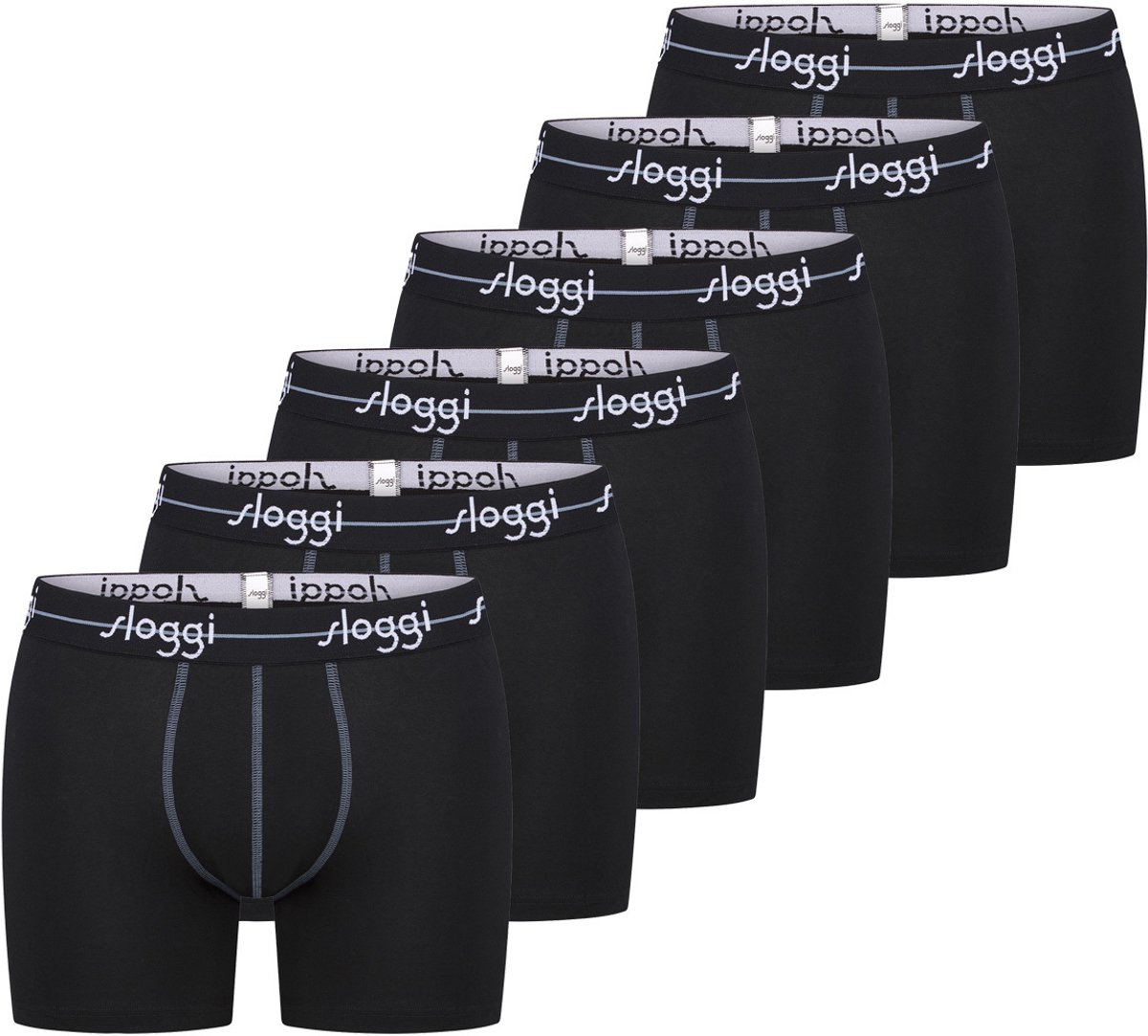 sloggi Heren lang short / pant 6 pack Start