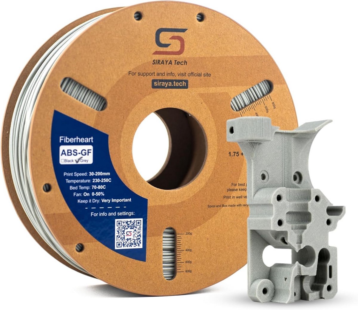 Premium Glasvezel ABS 3D Printer Filament - Verbeterde Duurzaamheid en Hittebestendigheid