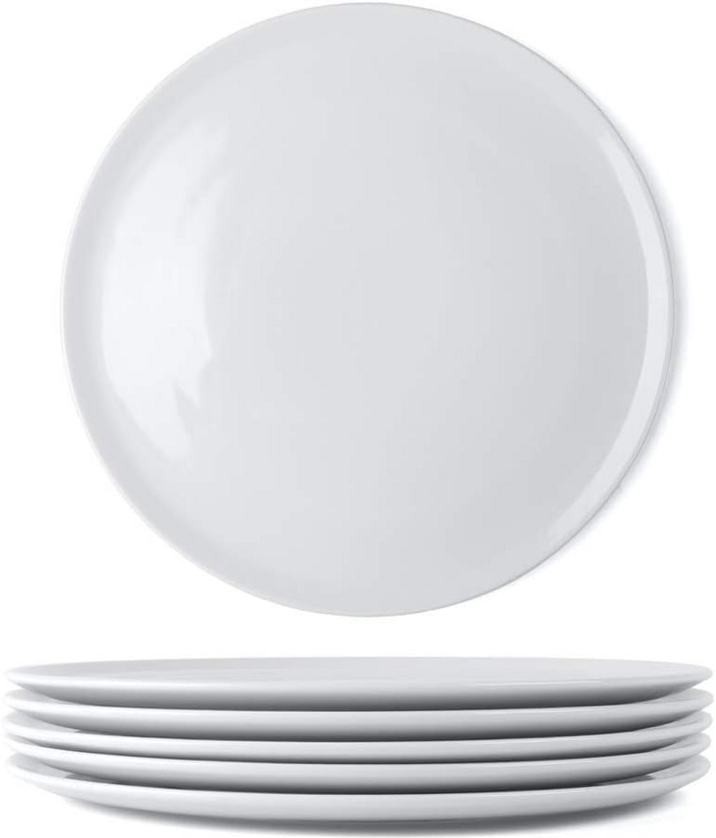 Professionele Porseleinen Pizzaborden Set - 6 Stuks 31,5 cm