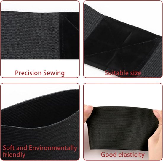 2 stuks golfswing trainingshulpmiddelen - zwarte armbanden voor golftraining en houdingcorrectie van Merkloos — afbeelding 5