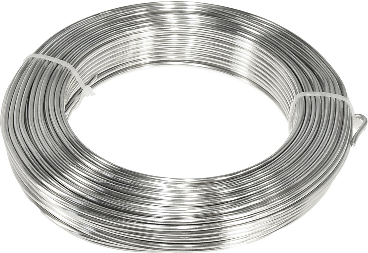 Aluminiumdraad sierdraad hobbydraad zilver Ø3mm 1kg