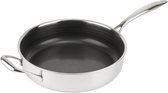 Herman den Blijker - Hybride hapjespan Ø 28 cm - 100% PFAS-vrij - Krasvrije keramische antiaanbaklaag - Geschikt voor inductie, oven en alle andere warmtebronnen - Vaatwasserbestendig