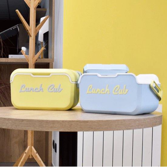 EDA Lunch club POP koelbox - 5 liter - kunststof - vanilla geel - 33 x 20 x 19 cm - picknick van Merkloos — afbeelding 3