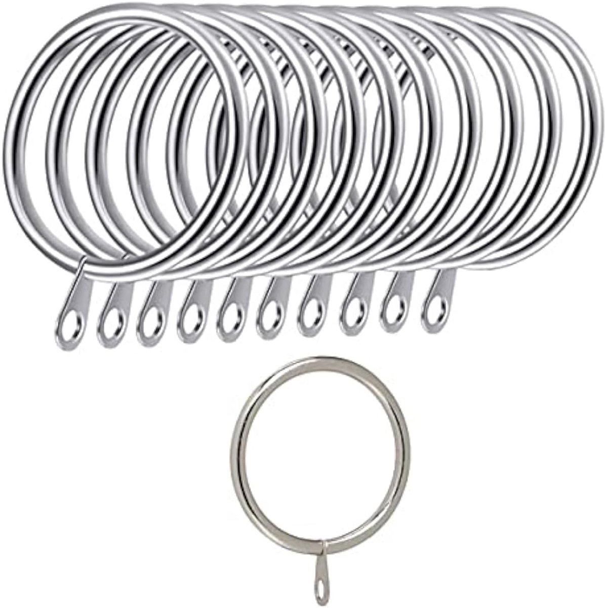 Metalen Gordijnringen met Hanghaken - 30 mm Binnendiameter voor Gemakkelijk Gebruik
