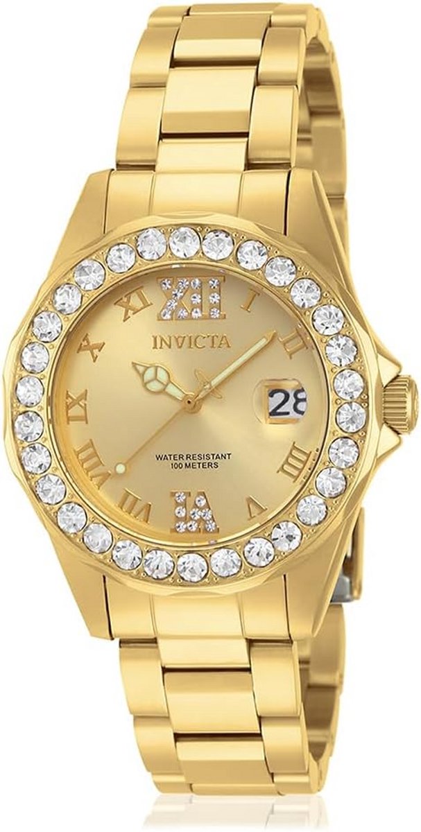 Dames Quartz horloge van roestvrij staal - 38 mm
