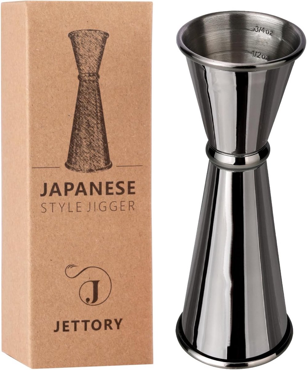 Cocktail Jigger van Roestvrij Staal met Metingen - Perfect voor Bartenders