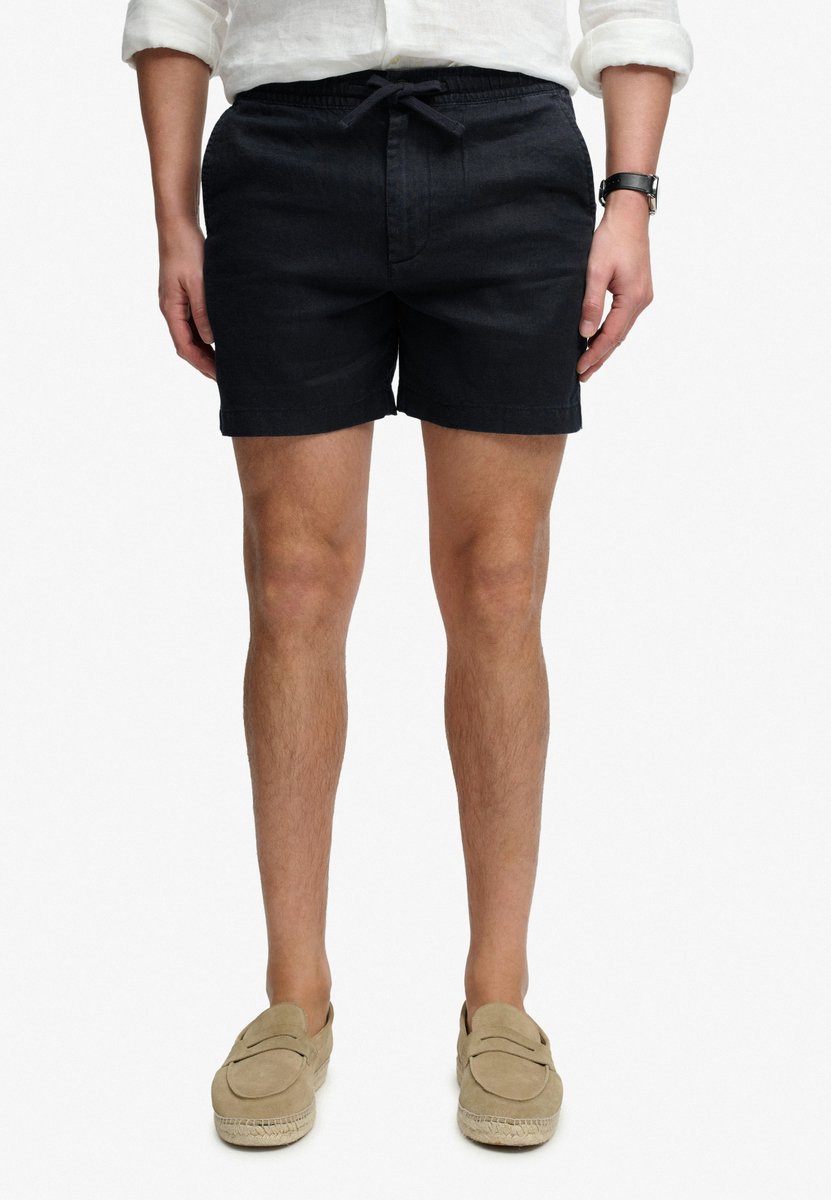 Superdry The Merchant Store Linnen Shorts Heren Korte broeken Marineblauw