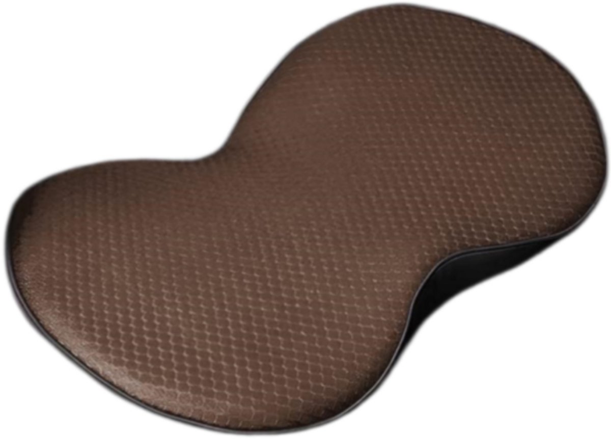 longziming -Waterdicht zitkussen - Comfortabel Luchtkussen - Zitkussen - Antislip/ademend - Voor lange reizen en comfort - 1 stuk - bruin