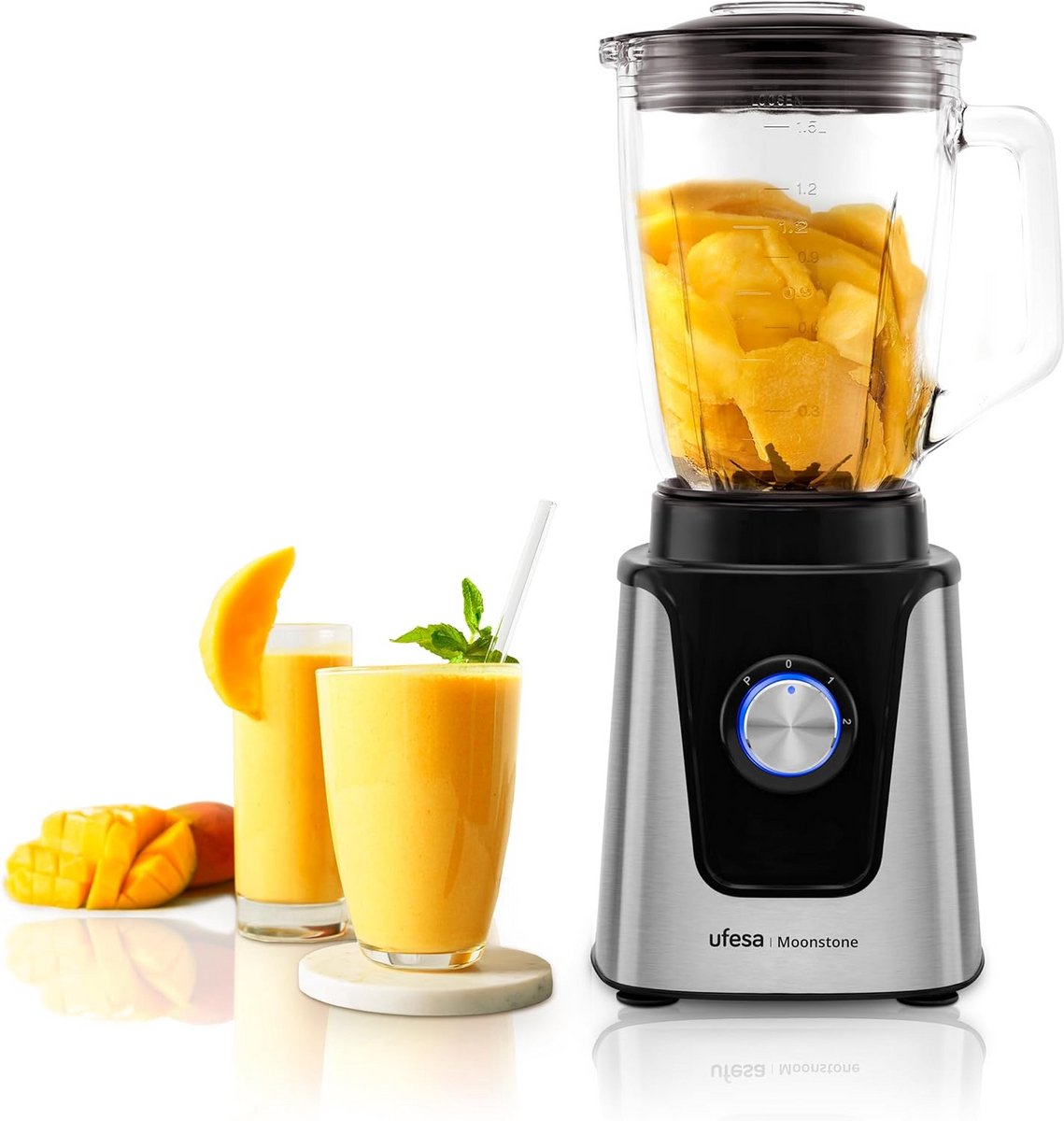 Blender 1500W met 1,5L Glazen Kan en Snelheidsregelaar
