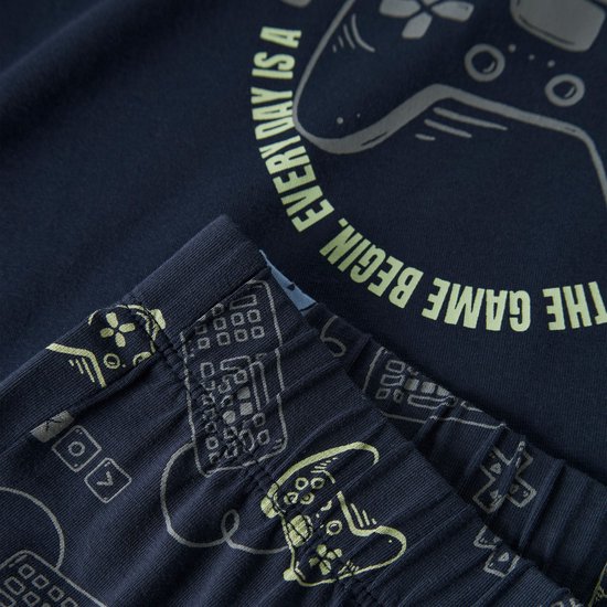 Pyjama d'hiver Name it pour garçon - bleu - NkmNightset