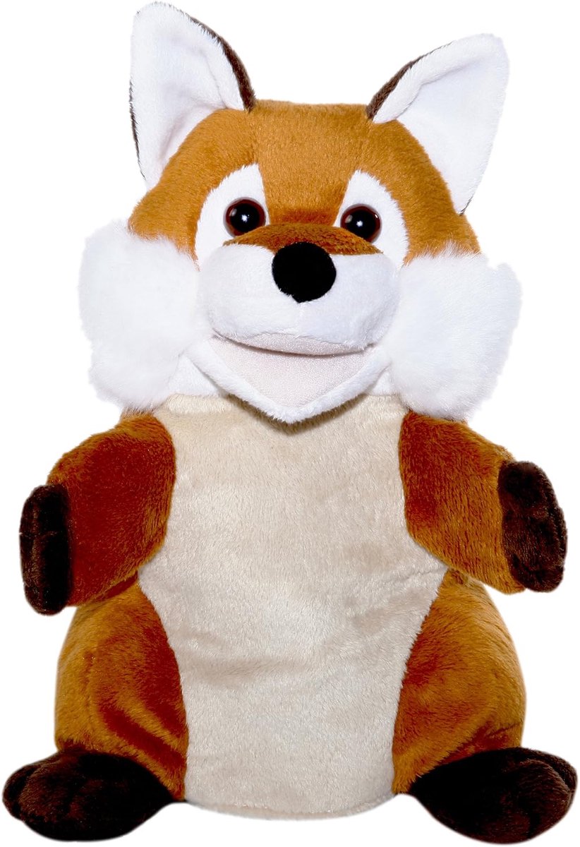 Handpop Vos - Wasbaar Knuffeldier voor Poppenheater en Leerspelletjes