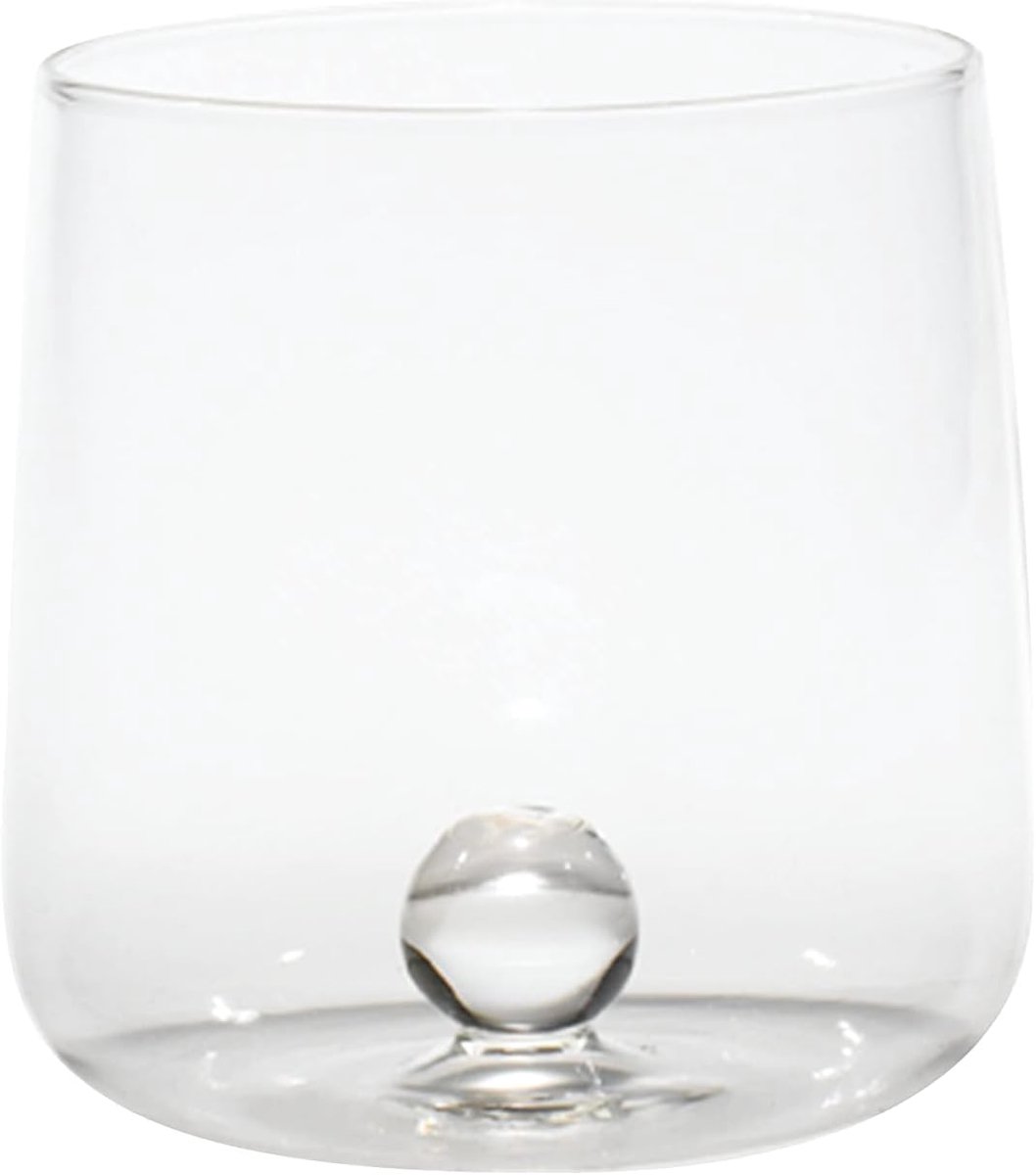 Handgemaakte drinkbekers van borosilicaatglas - Set van 6, 44 cl, Transparant