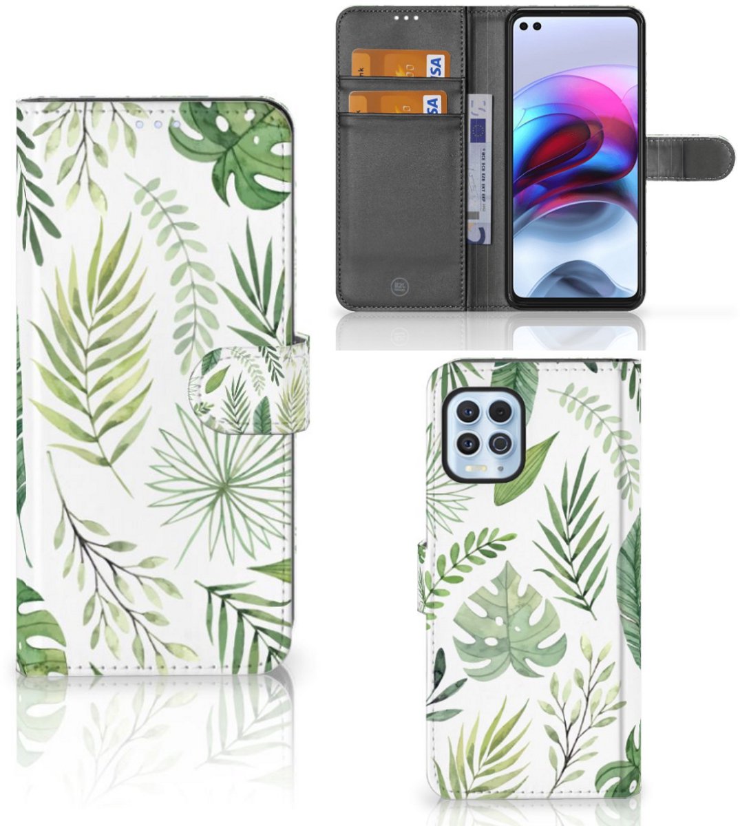Motorola Moto G100 Hoesje Leaves