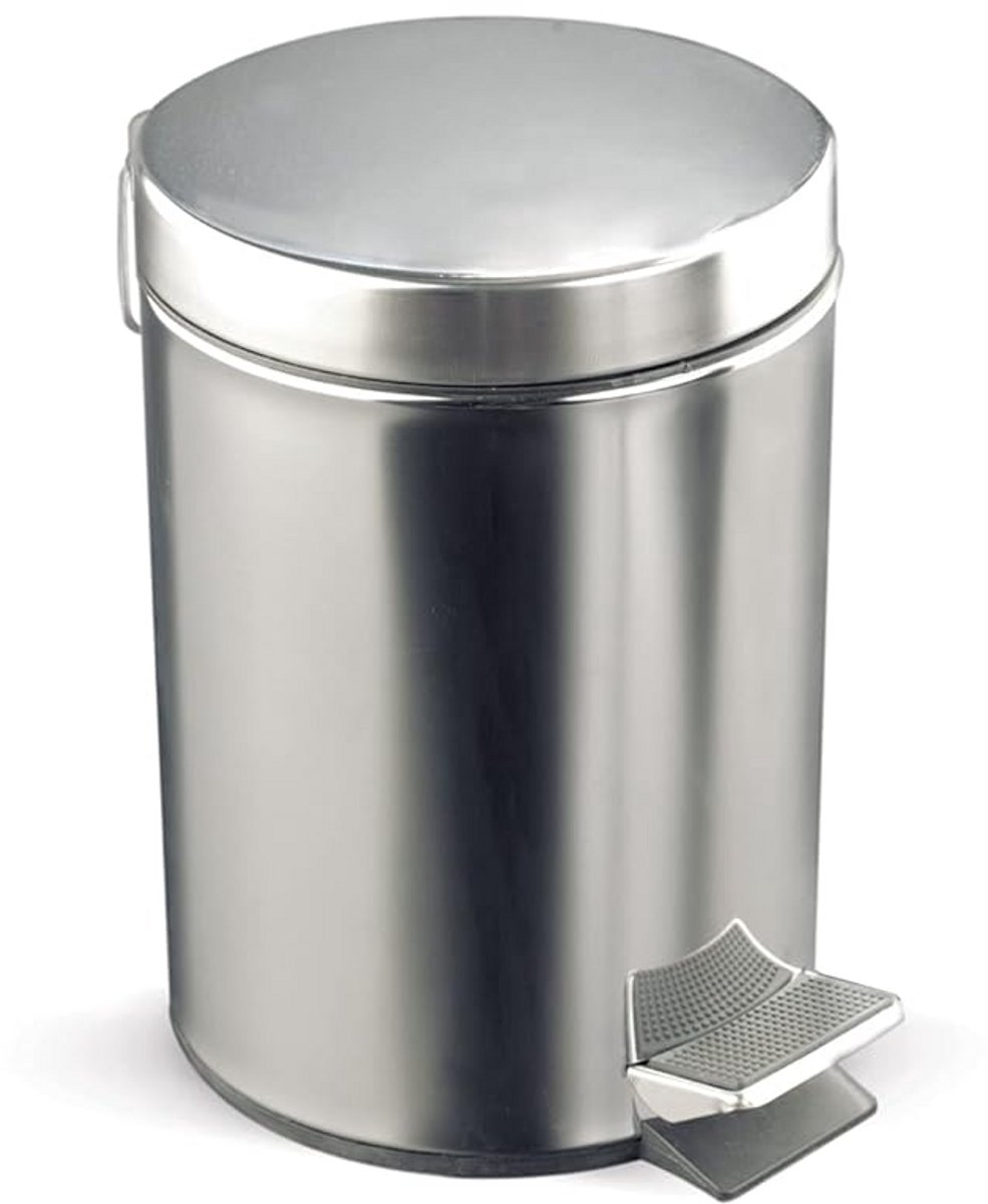 RVS Pedaalemmer 12 Liter met Dempende Sluiting en Uitneembare Binnenemmer