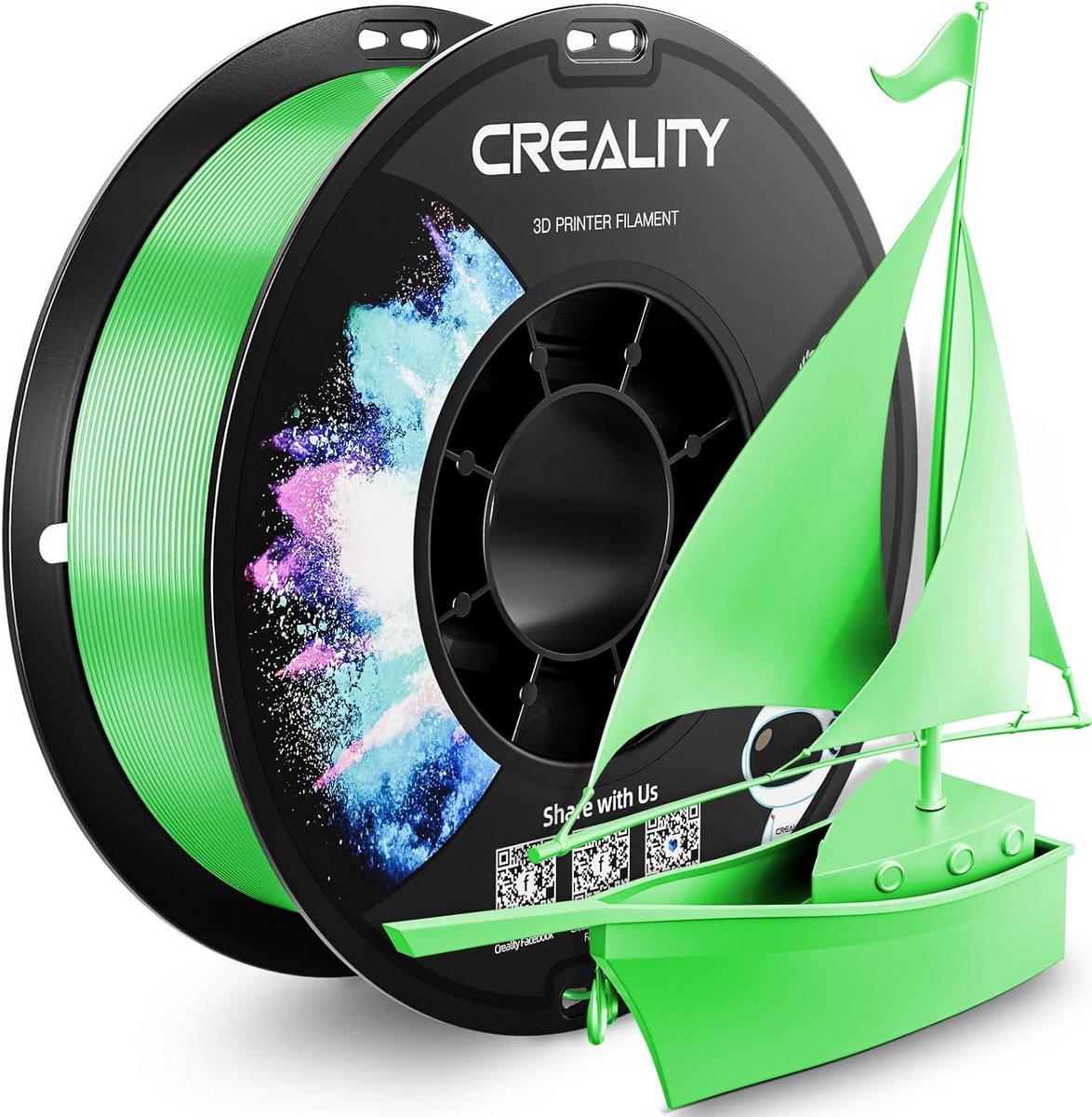 PETG Filament 1.75mm voor 3D Printers, 1KG Spoel, Hoge Precisie