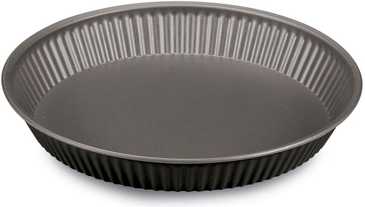 Ronde Bakvorm met Antiaanbaklaag van Staal - 30 cm - Zwart/Grijs