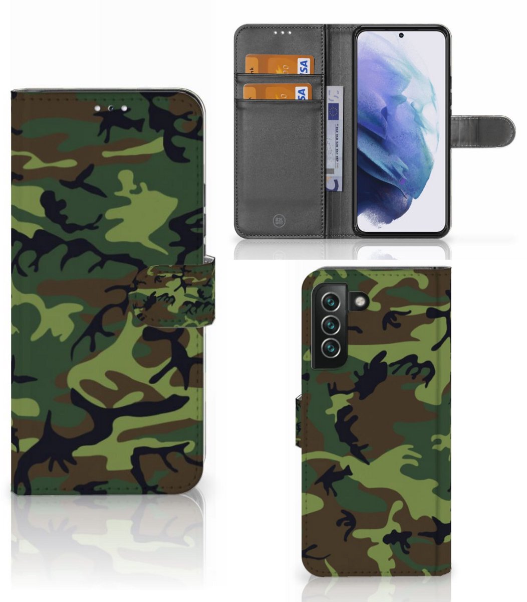Samsung Galaxy S22 Plus Telefoon Hoesje Army Dark