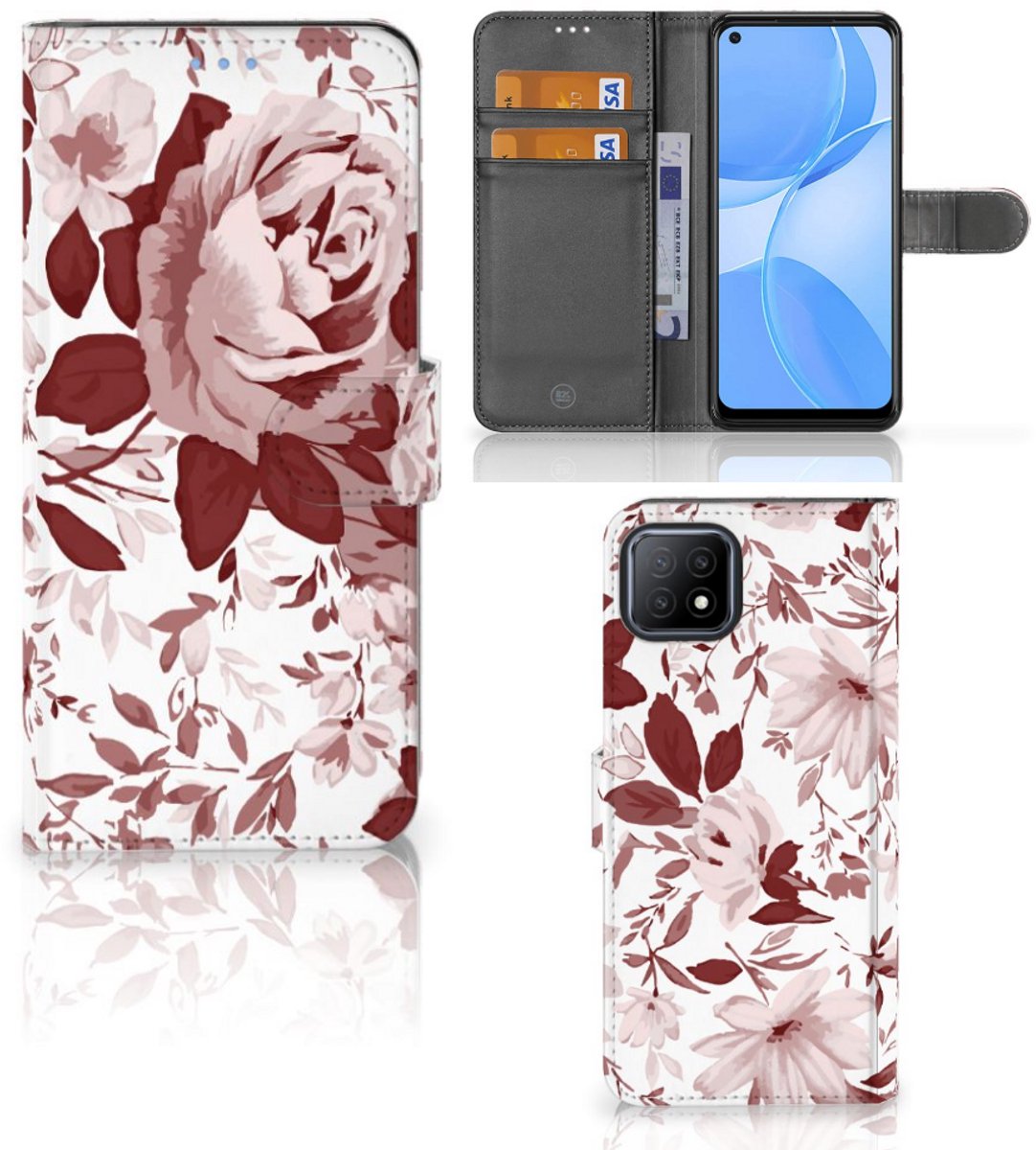 Hoesje OPPO A73 5G Watercolor Flowers