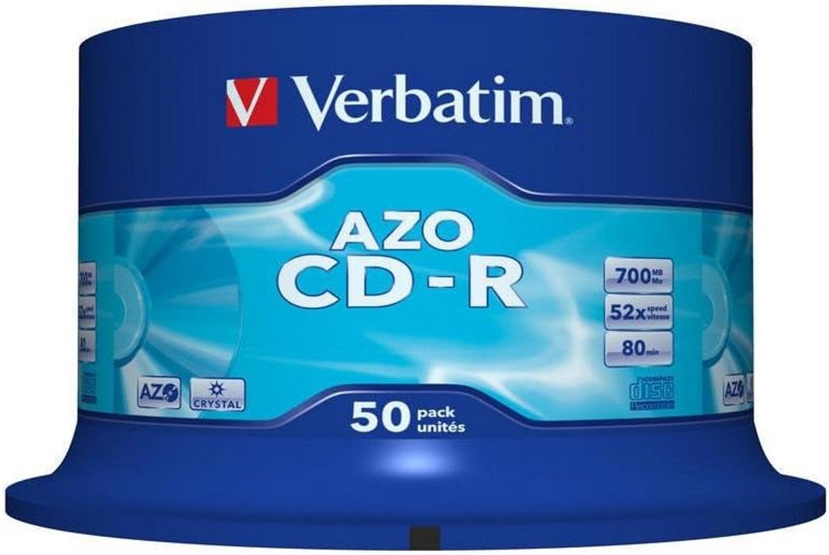 CD-R Schijven Spindel - 50 Stuks - Wit - Holen van Gegevens en Opslag