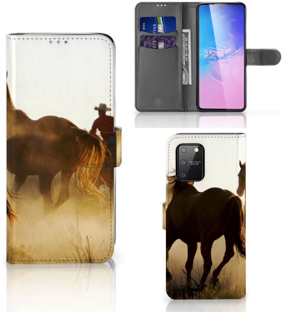 Samsung S10 Lite Telefoonhoesje met Pasjes Design Cowboy