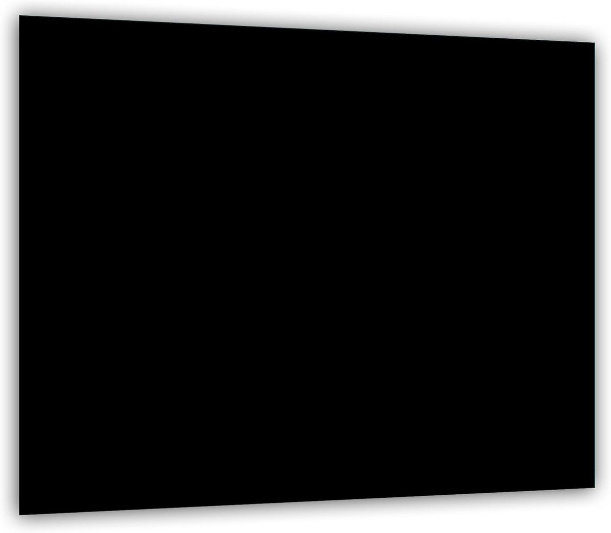 Universele Zwarte Glasplaat voor Kookplaat 60x52 cm - Bescherming en Snijplank