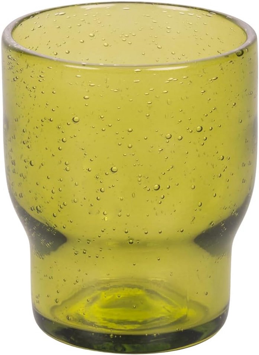 Set van 6 Handgemaakte Waterglazen 325 ml - Unieke Glaspasta met Bubble Effect