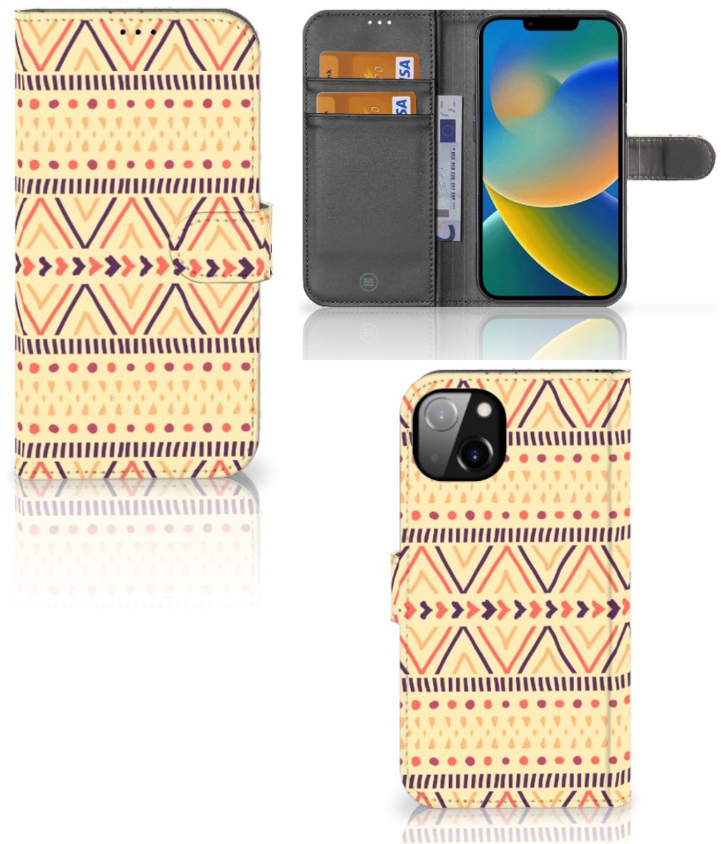 iPhone 14 Plus Telefoon Hoesje Aztec Yellow