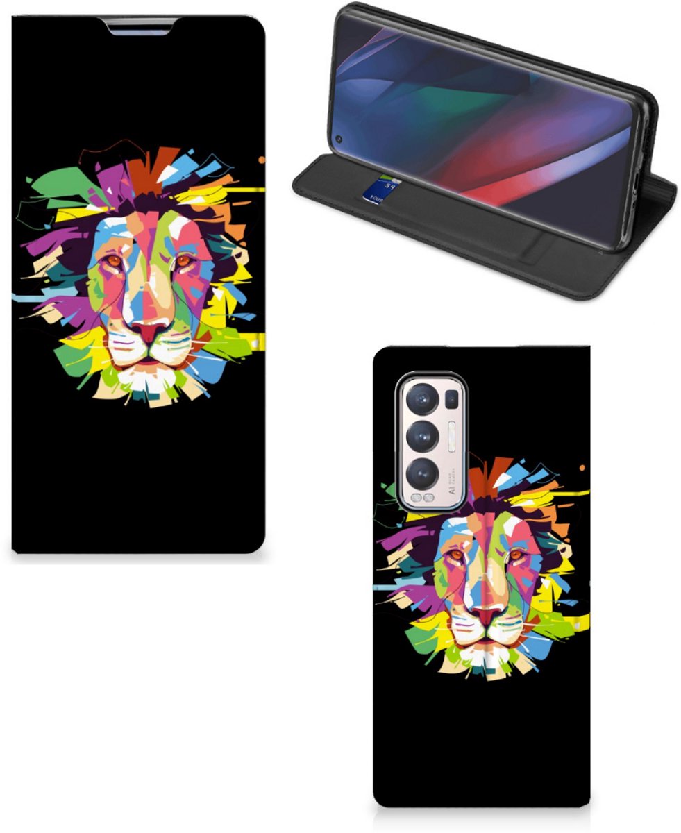 OPPO Find X3 Neo Magnet Case Lion Color