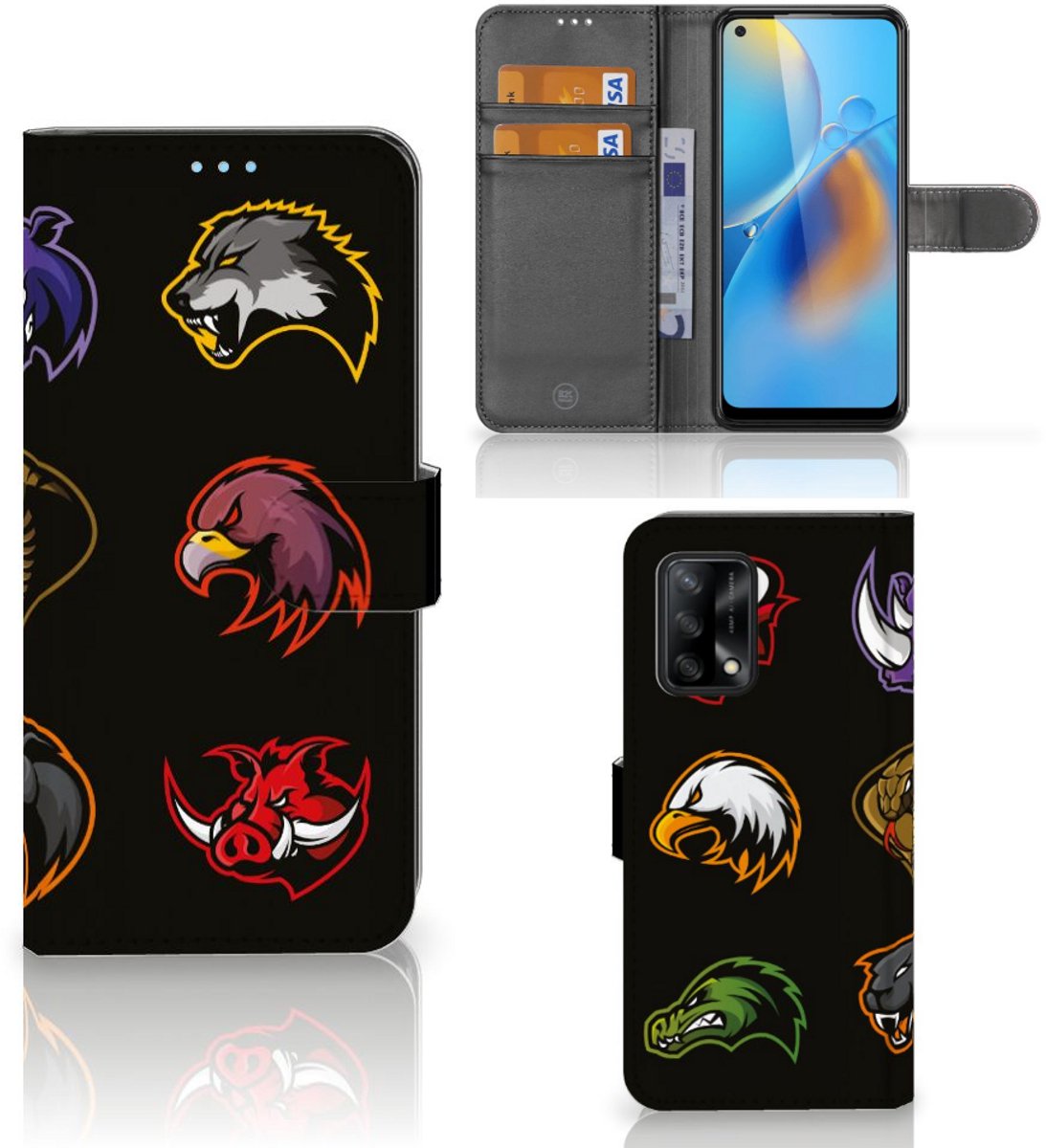 OPPO A74 4G Leuk Hoesje Cartoon