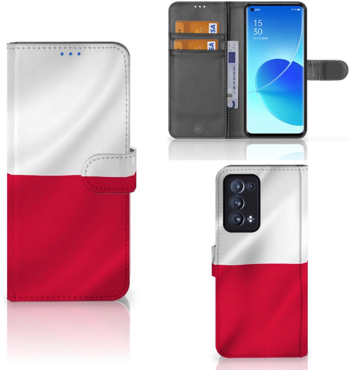 OPPO Reno 6 Pro Plus 5G Bookstyle Case Polen