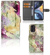 Coque Photo Motorola Moto G22 Coque Téléphone Lettre Peinture