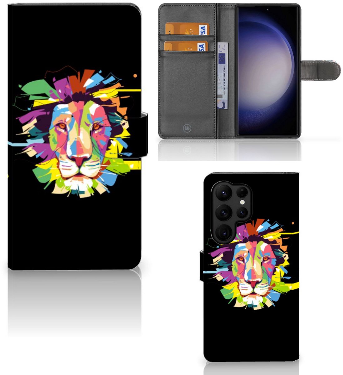 Samsung Galaxy S23 Ultra Leuk Hoesje Lion Color