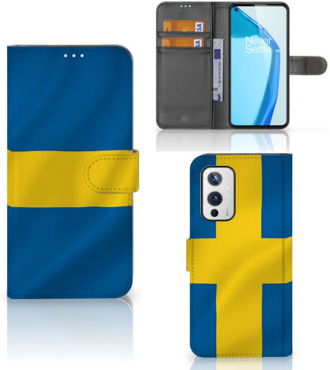 Boekhoesje voor OnePlus 9 Bookstyle Case Zweden
