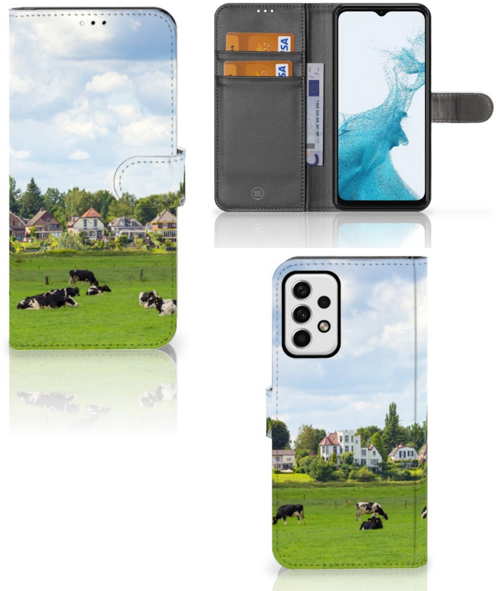 Samsung Galaxy A23 Telefoonhoesje met Pasjes Koeien