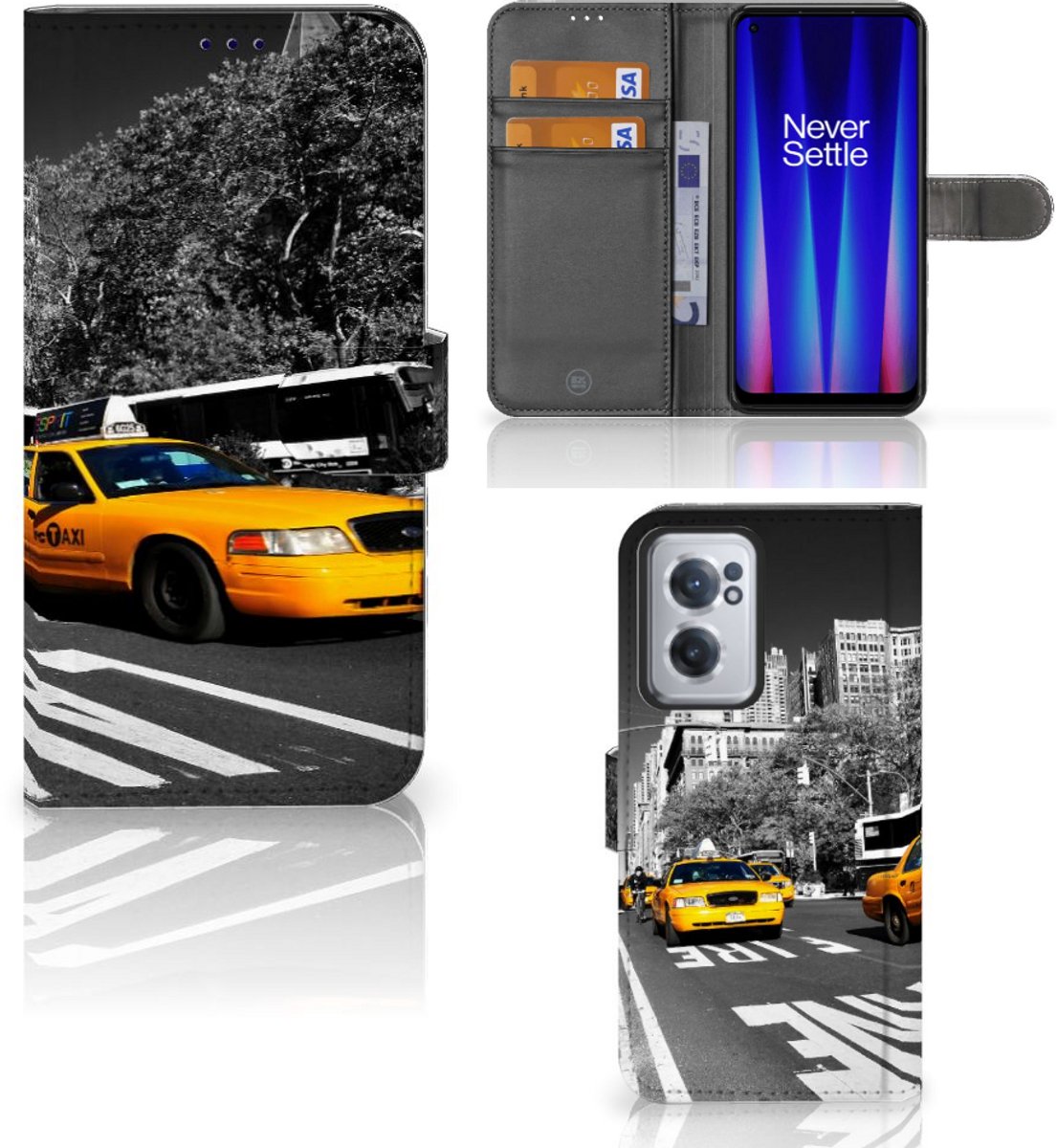 OnePlus Nord CE 2 Flip Cover New York Taxi