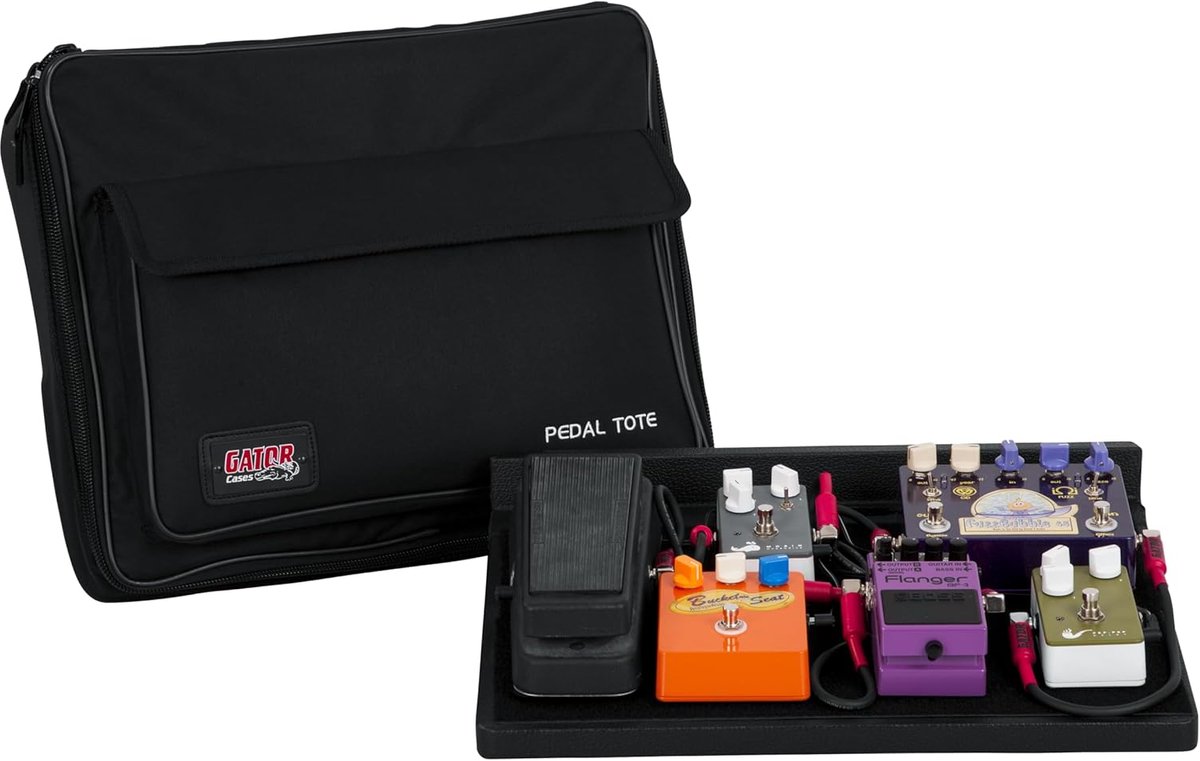 Pedalboard voor Gitaar met Draagtas - Houten Pedaalplank met Nylon Voering
