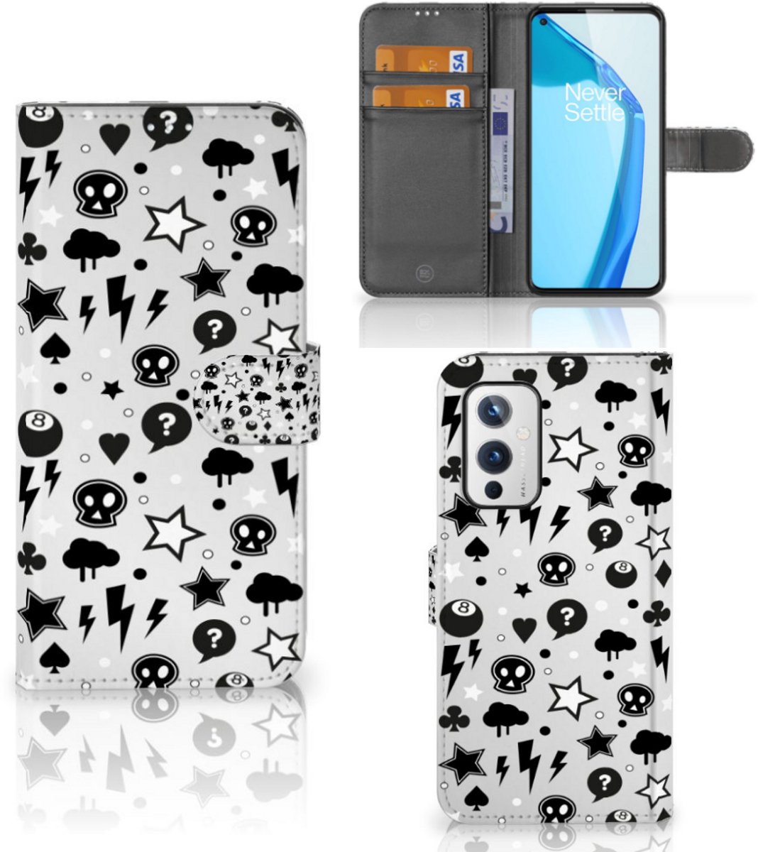 Telefoonhoesje met Naam OnePlus 9 Silver Punk