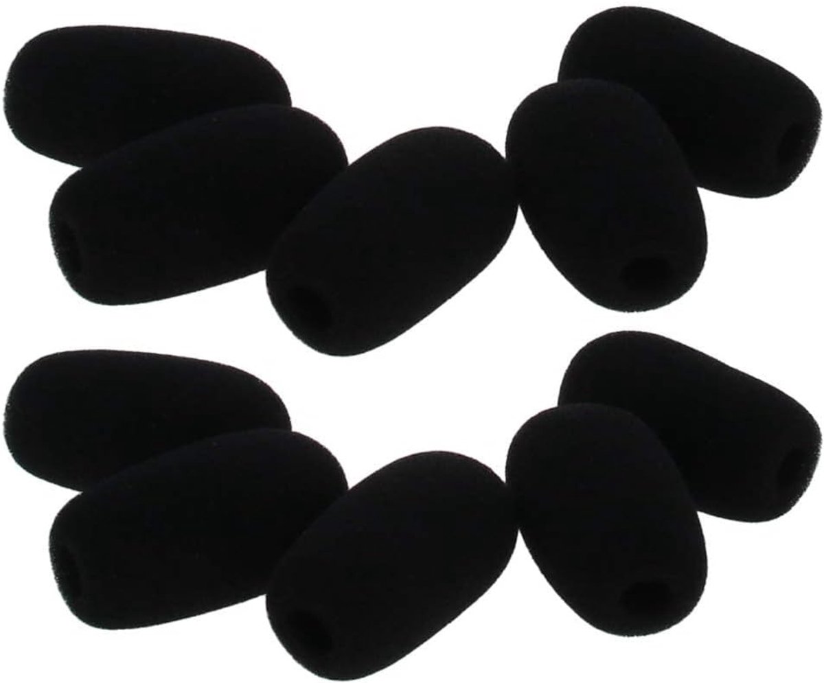 20 STKS Foam Mic Cover - Microfoon Voorruit Shield Bescherming 25x50mm voor Headsets