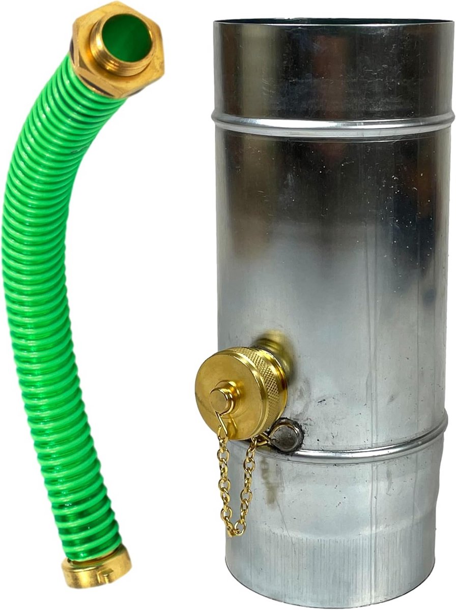 Zinken Regenpijp Afsluiter met Overloopfunctie voor Wateropvang