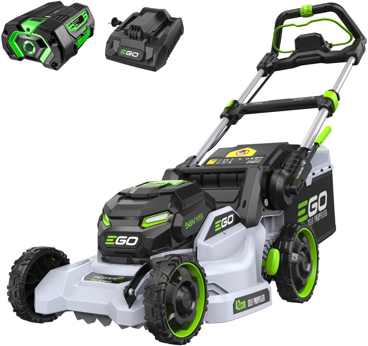 EGO LM1712E-SP Accu Grasmaaier 42 cm Zelfrijdend met Accu en Lader