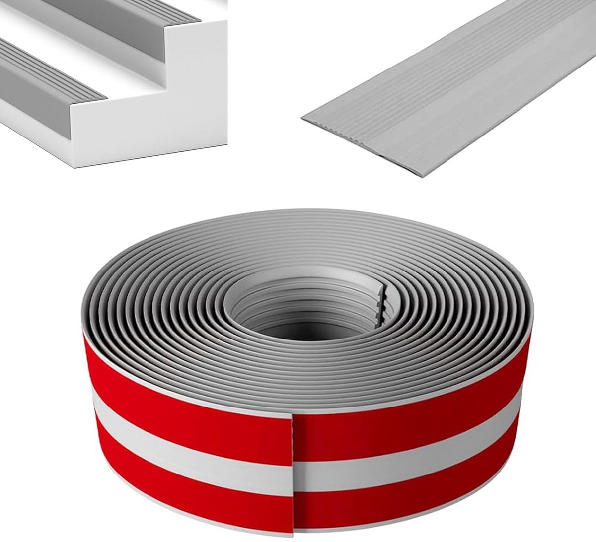 Antislip PVC Traprandprofiel Zelfklevend - Waterdicht L-Vorm Trap Randbescherming voor Binnen en Buiten