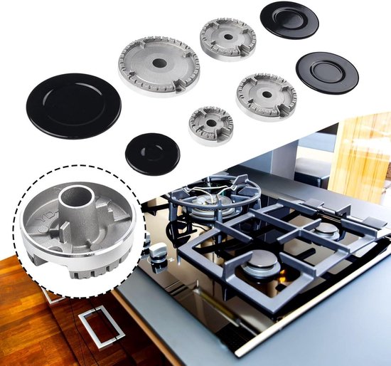 Branderkap Kookgerei Set | Vervangingsset Gasfornuisdeksel | SABAF Gasfornuis | Kookplaat Accessoires — afbeelding 4