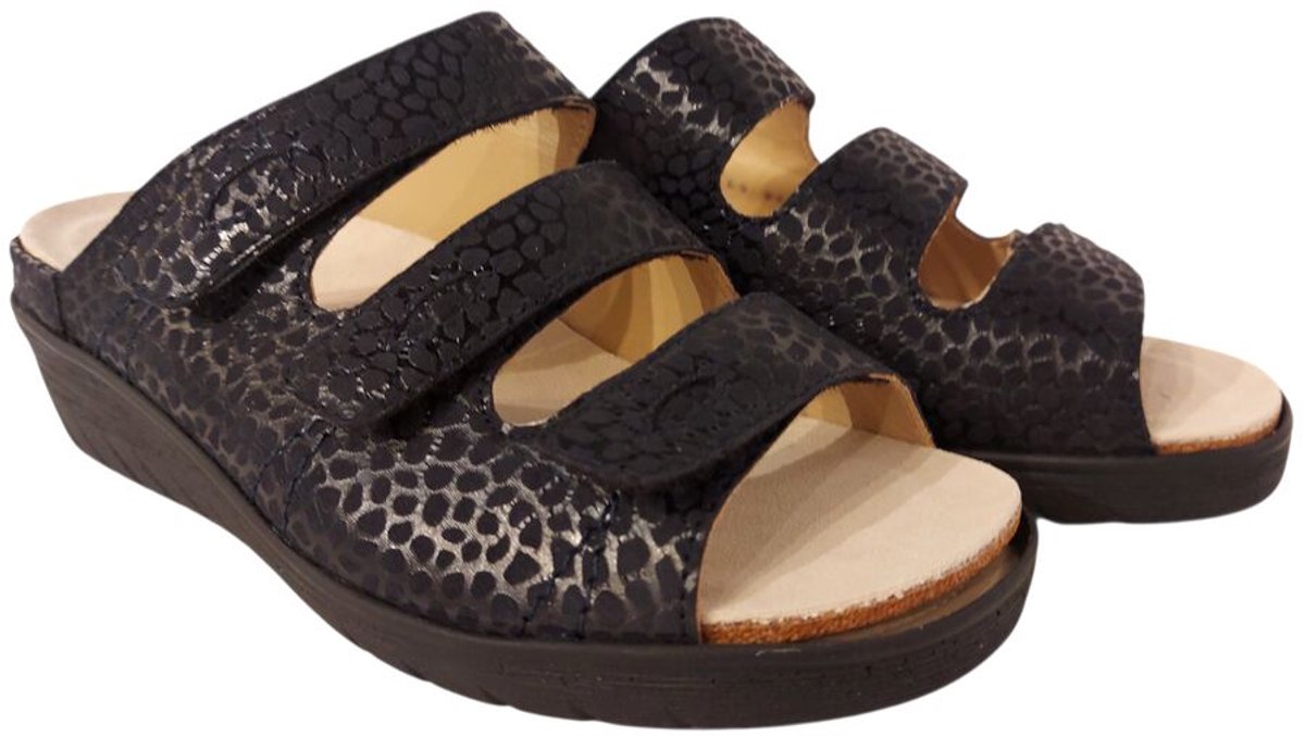 Durea Slipper 7369 047 2003 Blauw Wijdte J