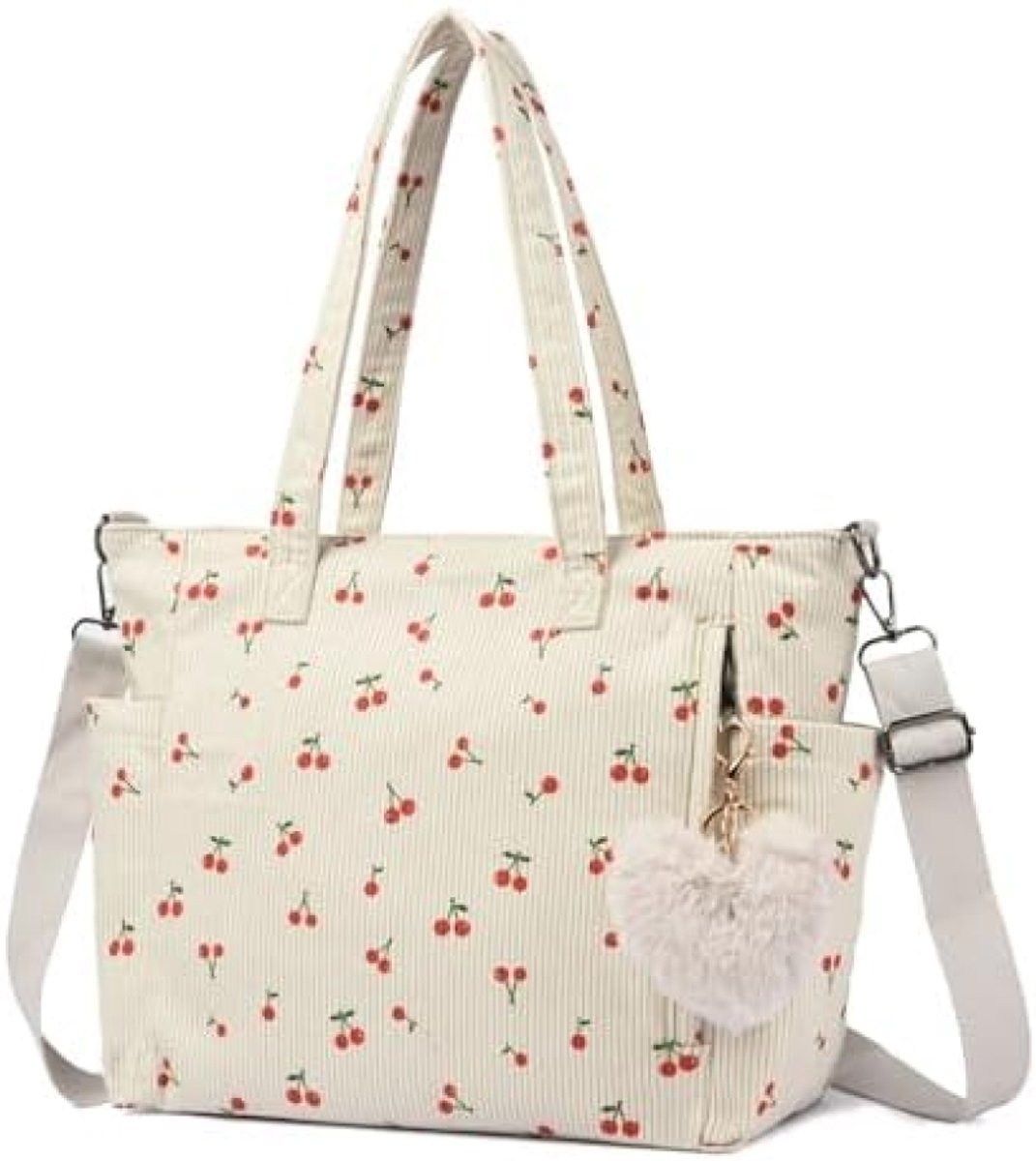 PromoHome Corduroy Shopper - Ruime schoudertas voor dagelijks gebruik