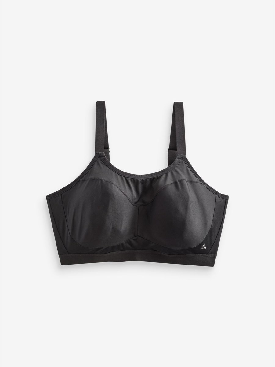 Next Dames - Ultimate Support Non Pad Minimising Bedrade Dry Tech Hoge impact Sportbeha - Zwart Black