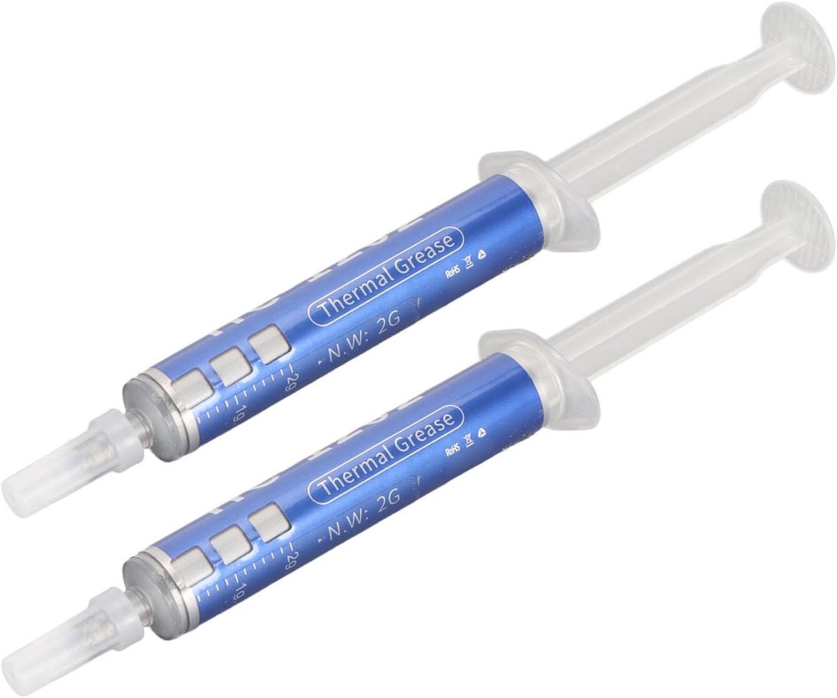 Koelpasta Set - Thermisch Vet - Componenten Koelen - Hoge Geleidbaarheid 12.8 - 2x 4g - Grijs