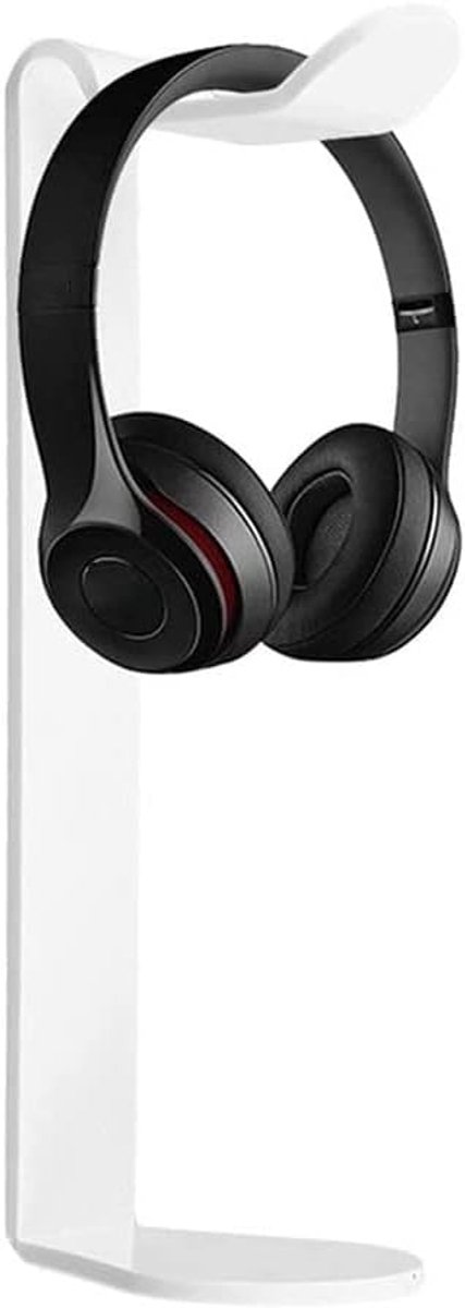 Hoofdtelefoon Houder - Ondersteuning Headset - Bureau Organisatie - Stabiele Constructie - 24 x 8.5 x 7.5cm - Wit